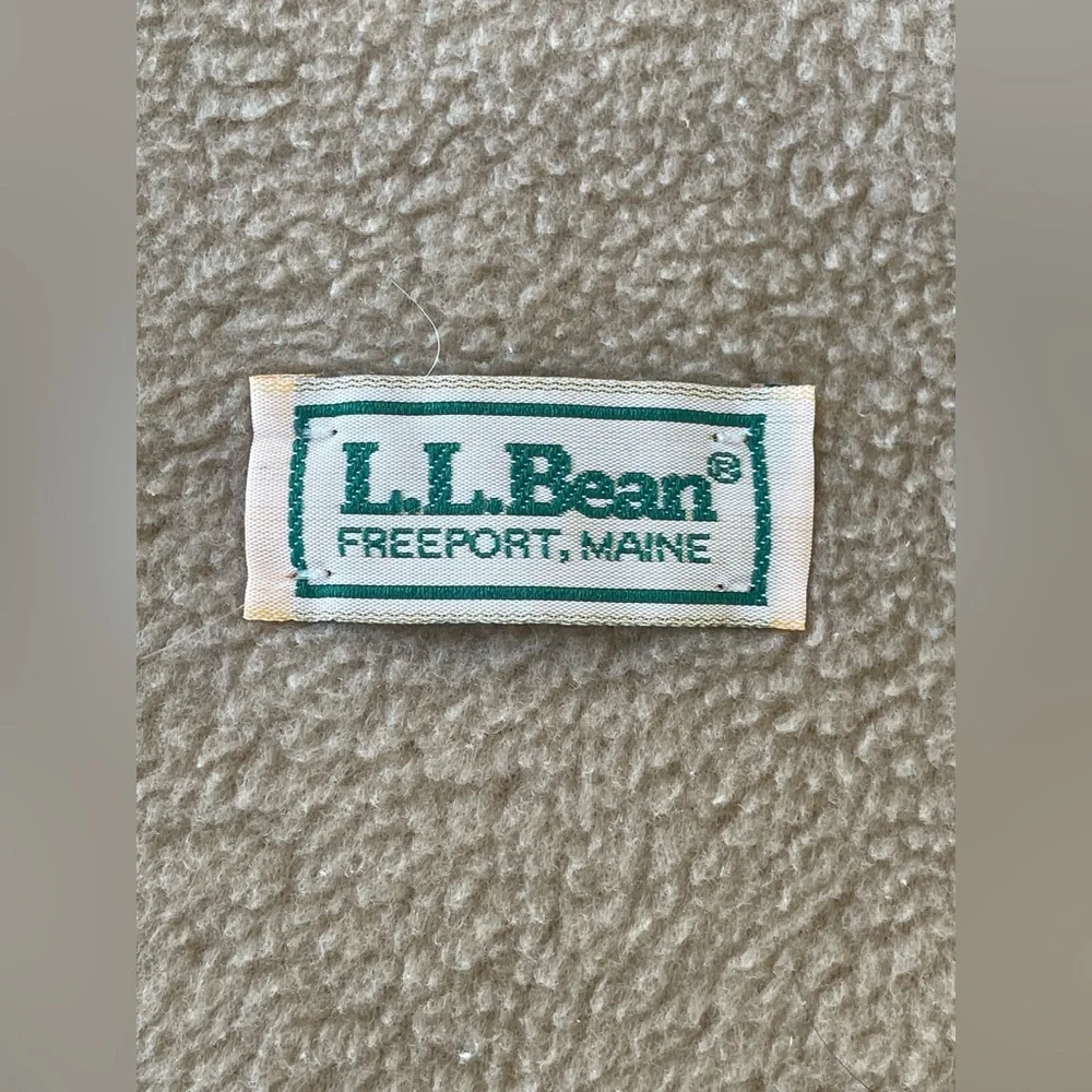 L.L. Bean Beige Fringed Scarf
